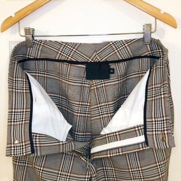 No. 6 Plaid Wide Leg Pants - Brown and Black - Picture 9 of 14